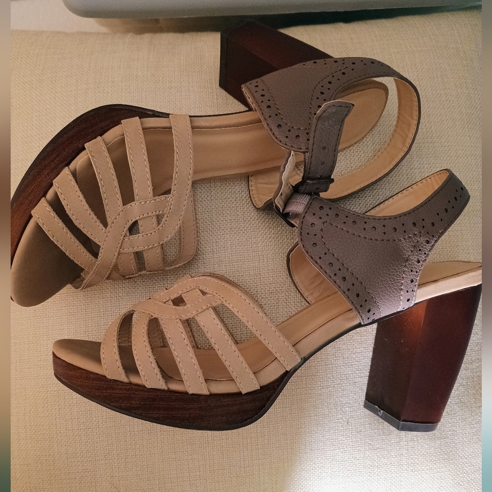Block Heel platform Sandals